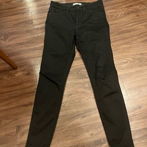 Madewell black high rise jeans